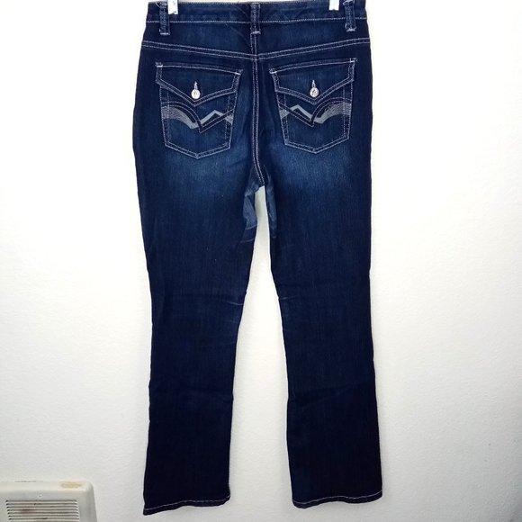 Nine West Dark Wash West End Fit Bootcut Jeans 4 - Picture 9 of 16